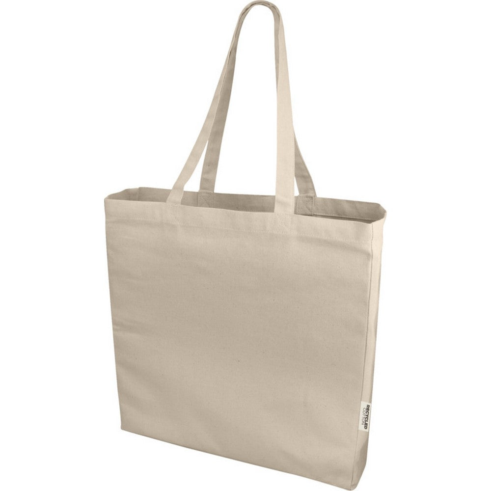 Natural - Side - Odessa Recycled Tote Bag
