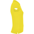 Yellow - Side - Roly Womens-Ladies Star Polo Shirt