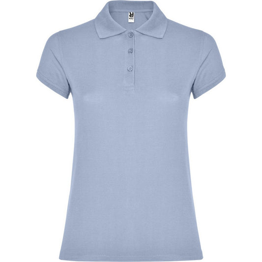 Zen Blue - Front - Roly Womens-Ladies Star Polo Shirt