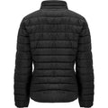 Solid Black - Back - Roly Womens-Ladies Finland Insulated Jacket