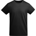 Solid Black - Front - Roly Childrens-Kids Breda T-Shirt