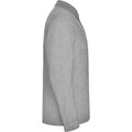 Grey Marl - Side - Roly Mens Estrella Long-Sleeved Polo Shirt