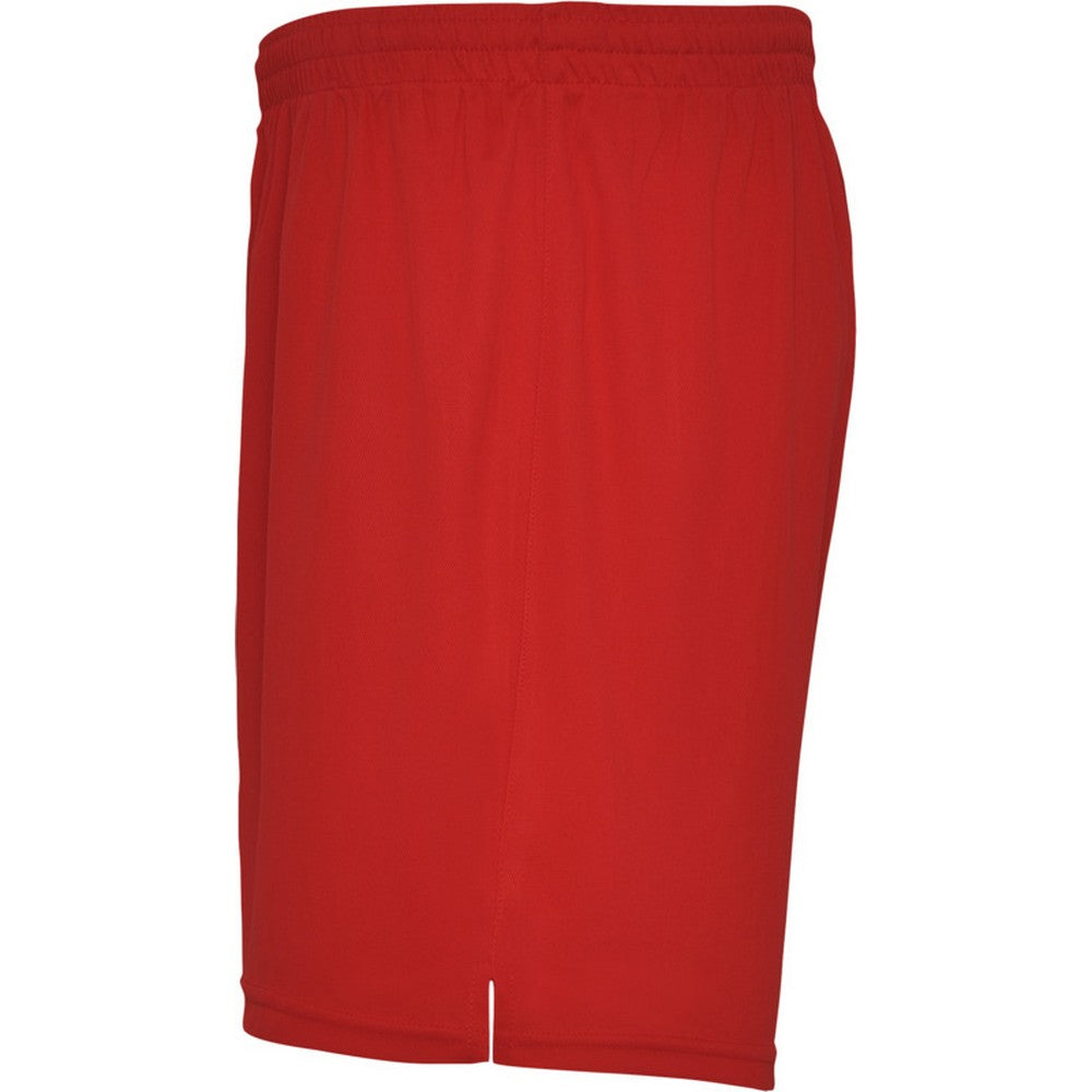 Red - Side - Roly Unisex Adult Player Sports Shorts