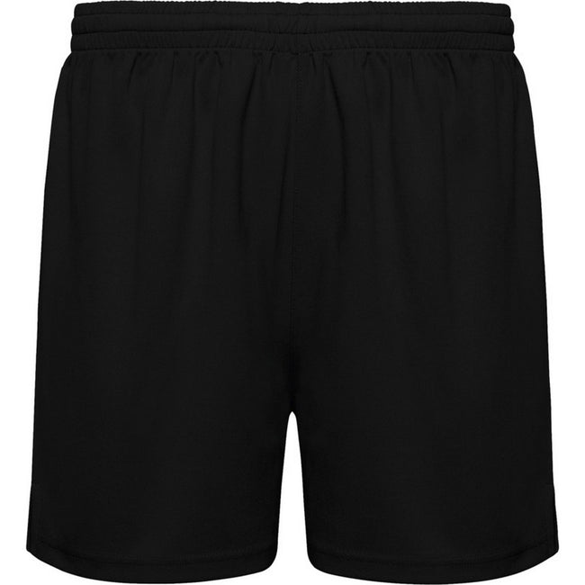 Solid Black - Front - Roly Unisex Adult Player Sports Shorts