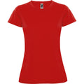 Red - Front - Roly Womens-Ladies Montecarlo Short-Sleeved Sports T-Shirt