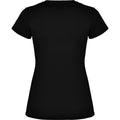 Solid Black - Back - Roly Womens-Ladies Montecarlo Short-Sleeved Sports T-Shirt