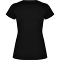 Solid Black - Back - Roly Womens-Ladies Montecarlo Short-Sleeved Sports T-Shirt