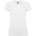 White - Front - Roly Womens-Ladies Montecarlo Short-Sleeved Sports T-Shirt