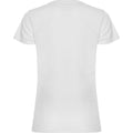 White - Back - Roly Womens-Ladies Montecarlo Short-Sleeved Sports T-Shirt