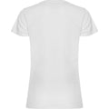White - Back - Roly Womens-Ladies Montecarlo Short-Sleeved Sports T-Shirt