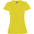 Yellow - Front - Roly Womens-Ladies Montecarlo Short-Sleeved Sports T-Shirt