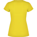 Yellow - Back - Roly Womens-Ladies Montecarlo Short-Sleeved Sports T-Shirt