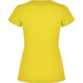 Yellow - Back - Roly Womens-Ladies Montecarlo Short-Sleeved Sports T-Shirt