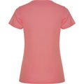 Fluorescent Coral - Back - Roly Womens-Ladies Montecarlo Short-Sleeved Sports T-Shirt
