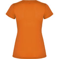 Fluorescent Orange - Back - Roly Womens-Ladies Montecarlo Short-Sleeved Sports T-Shirt