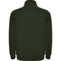Bottle Green - Back - Roly Mens Aneto Quarter Zip Sweatshirt