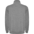 Grey Marl - Back - Roly Mens Aneto Quarter Zip Sweatshirt