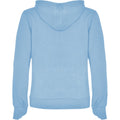 Sky Blue-White - Back - Roly Womens-Ladies Urban Hoodie