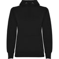 Solid Black - Front - Roly Womens-Ladies Urban Hoodie