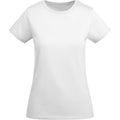 White - Front - Roly Womens-Ladies Breda Short-Sleeved T-Shirt