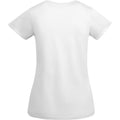 White - Back - Roly Womens-Ladies Breda Short-Sleeved T-Shirt