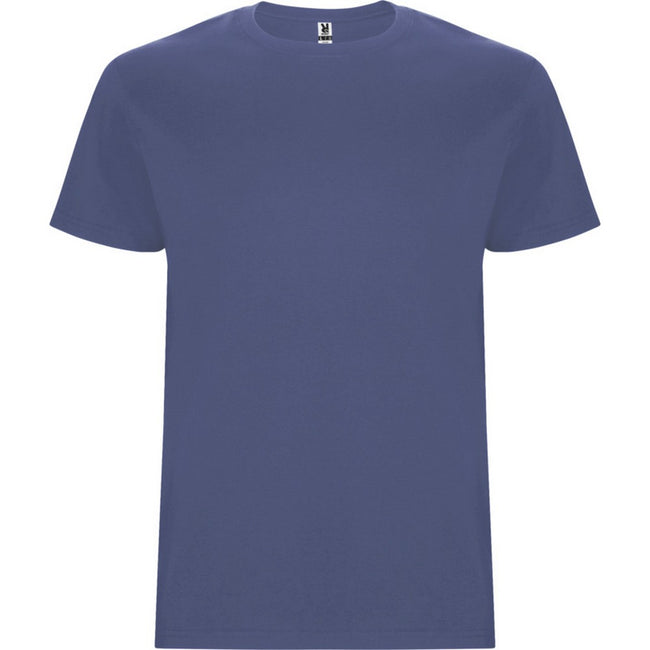 Blue Denim - Front - Roly Childrens-Kids Stafford Short-Sleeved T-Shirt