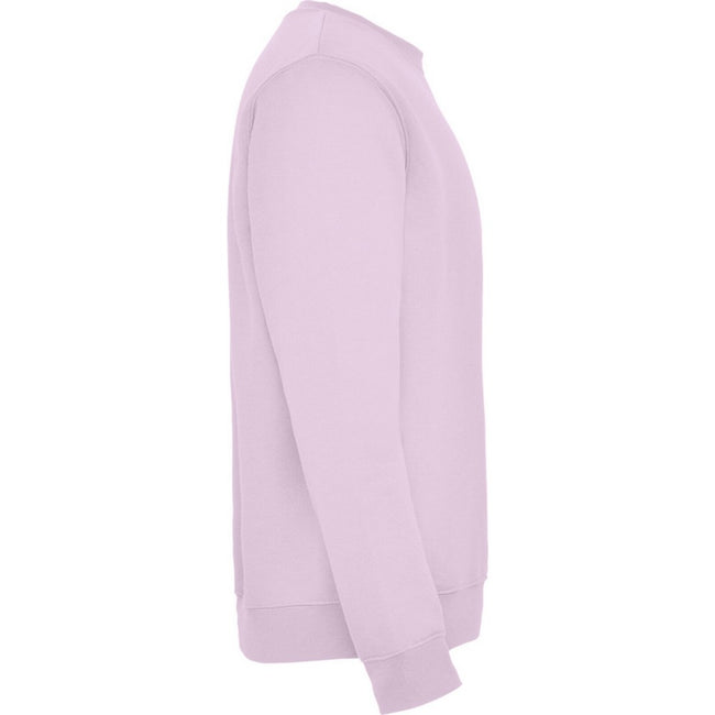 Light Pink - Side - Roly Childrens-Kids Clasica Crew Neck Sweatshirt