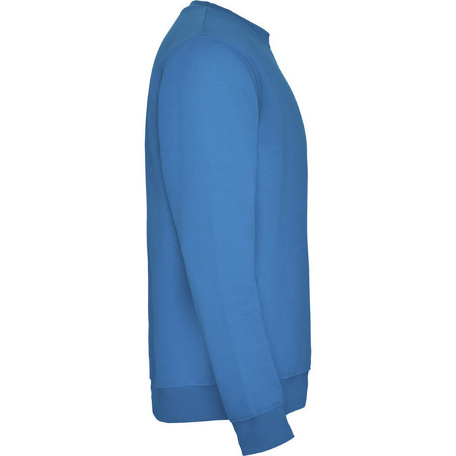 Ocean Blue - Side - Roly Childrens-Kids Clasica Crew Neck Sweatshirt