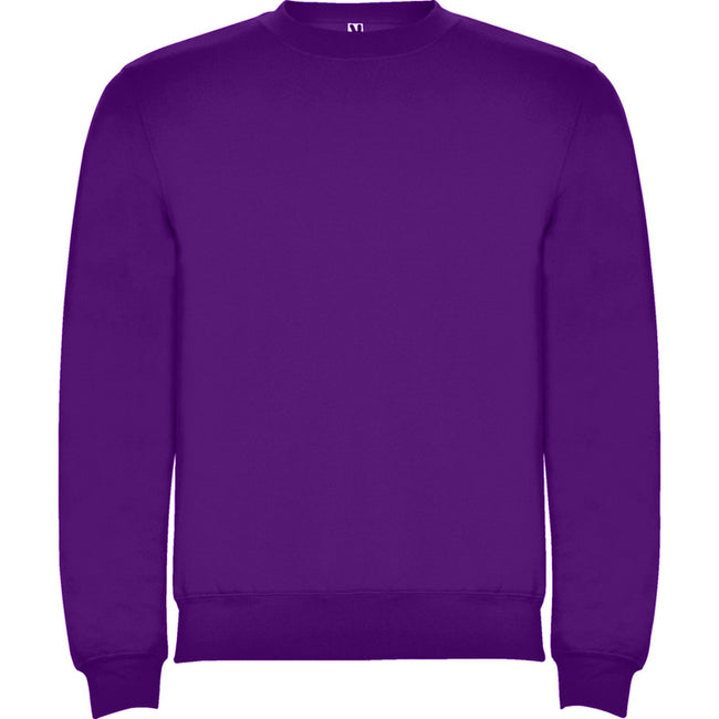 Purple - Front - Roly Childrens-Kids Clasica Crew Neck Sweatshirt