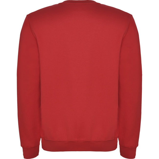 Red - Back - Roly Childrens-Kids Clasica Crew Neck Sweatshirt