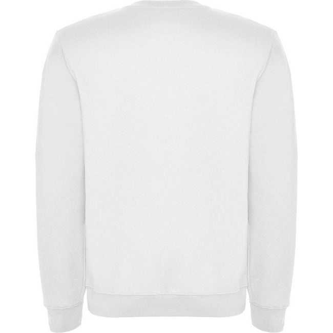 White - Back - Roly Childrens-Kids Clasica Crew Neck Sweatshirt