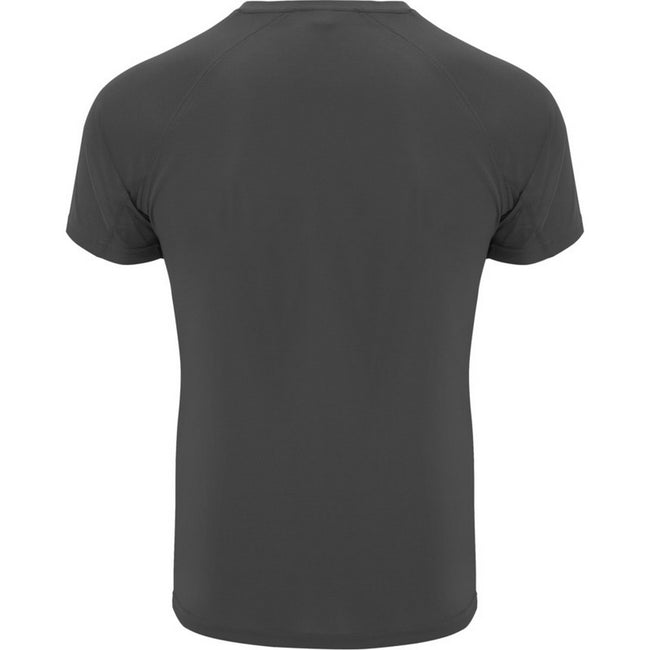 Dark Lead - Back - Roly Mens Bahrain Short-Sleeved Sports T-Shirt