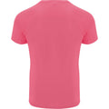 Fluorescent Lady Pink - Back - Roly Mens Bahrain Short-Sleeved Sports T-Shirt