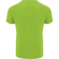 Lime - Back - Roly Mens Bahrain Short-Sleeved Sports T-Shirt