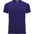 Mauve - Front - Roly Mens Bahrain Short-Sleeved Sports T-Shirt