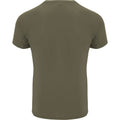 Military Green - Back - Roly Mens Bahrain Short-Sleeved Sports T-Shirt