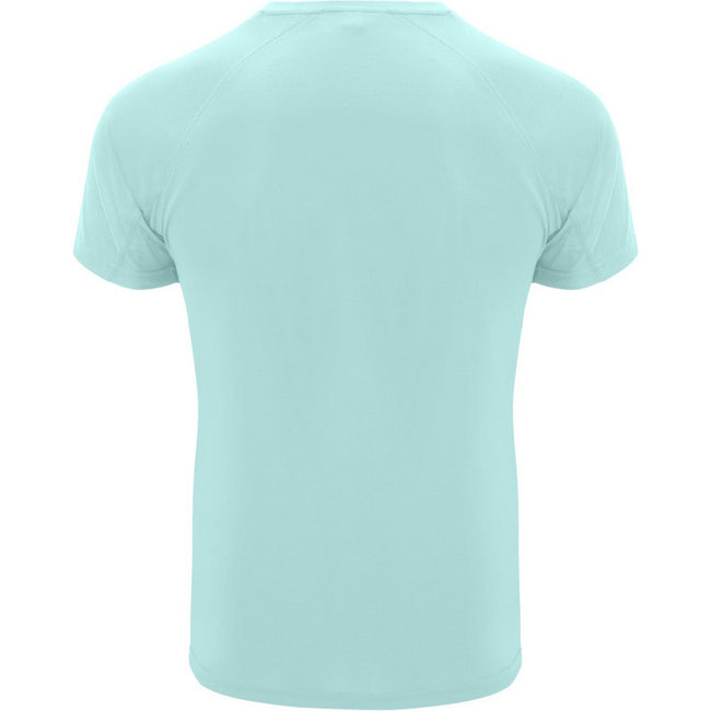 Mint - Back - Roly Mens Bahrain Short-Sleeved Sports T-Shirt