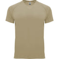 Dark Sand - Front - Roly Mens Bahrain Short-Sleeved Sports T-Shirt