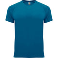 Moonlight Blue - Front - Roly Mens Bahrain Short-Sleeved Sports T-Shirt