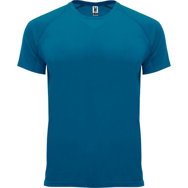 Moonlight Blue - Front - Roly Mens Bahrain Short-Sleeved Sports T-Shirt
