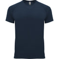 Navy Blue - Front - Roly Mens Bahrain Short-Sleeved Sports T-Shirt