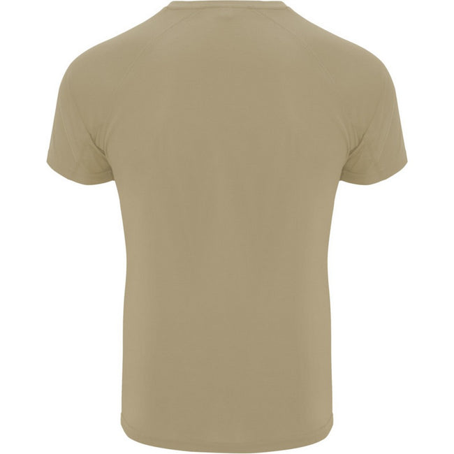Dark Sand - Back - Roly Mens Bahrain Short-Sleeved Sports T-Shirt