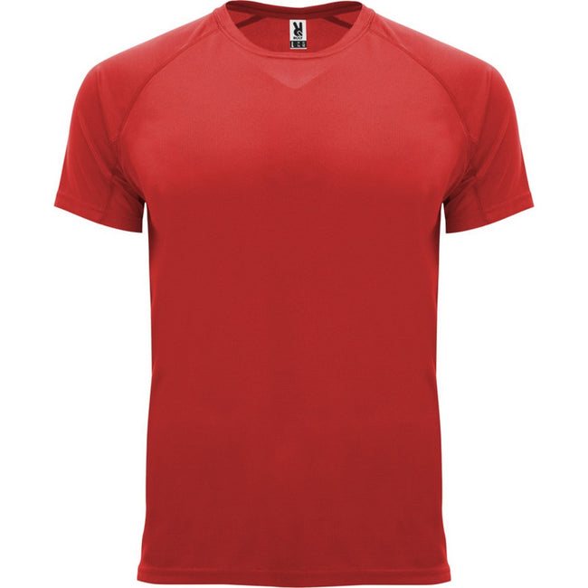 Red - Front - Roly Mens Bahrain Short-Sleeved Sports T-Shirt