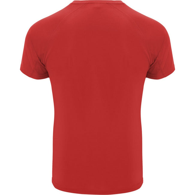 Red - Back - Roly Mens Bahrain Short-Sleeved Sports T-Shirt