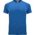 Royal Blue - Front - Roly Mens Bahrain Short-Sleeved Sports T-Shirt