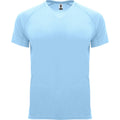 Sky Blue - Front - Roly Mens Bahrain Short-Sleeved Sports T-Shirt