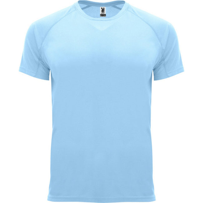 Sky Blue - Front - Roly Mens Bahrain Short-Sleeved Sports T-Shirt