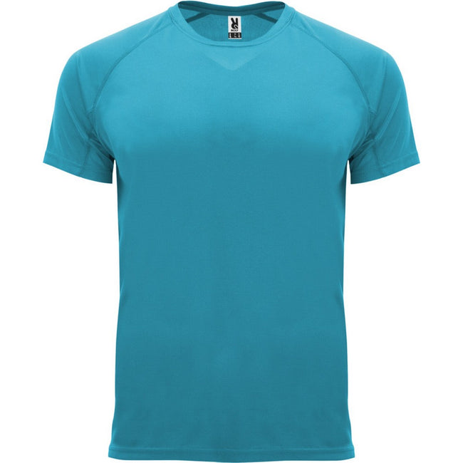 Turquoise - Front - Roly Mens Bahrain Short-Sleeved Sports T-Shirt