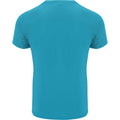 Turquoise - Back - Roly Mens Bahrain Short-Sleeved Sports T-Shirt