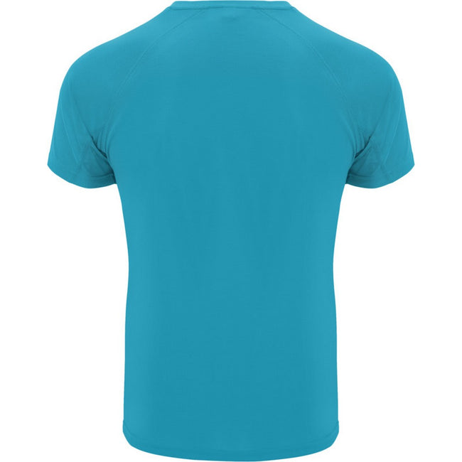 Turquoise - Back - Roly Mens Bahrain Short-Sleeved Sports T-Shirt